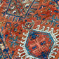 Antiker Orientteppich handgeknüpft  Heriz Läufer naturfarben 250x90 cm