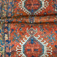 Antiker Orientteppich handgeknüpft  Heriz Läufer naturfarben 250x90 cm