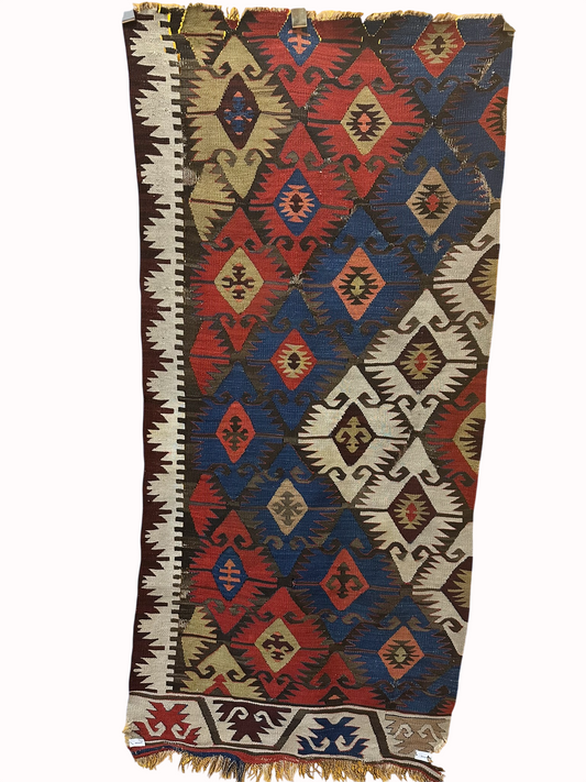 Orientteppich handgeknüpft Kelim Antik 168x80 cm