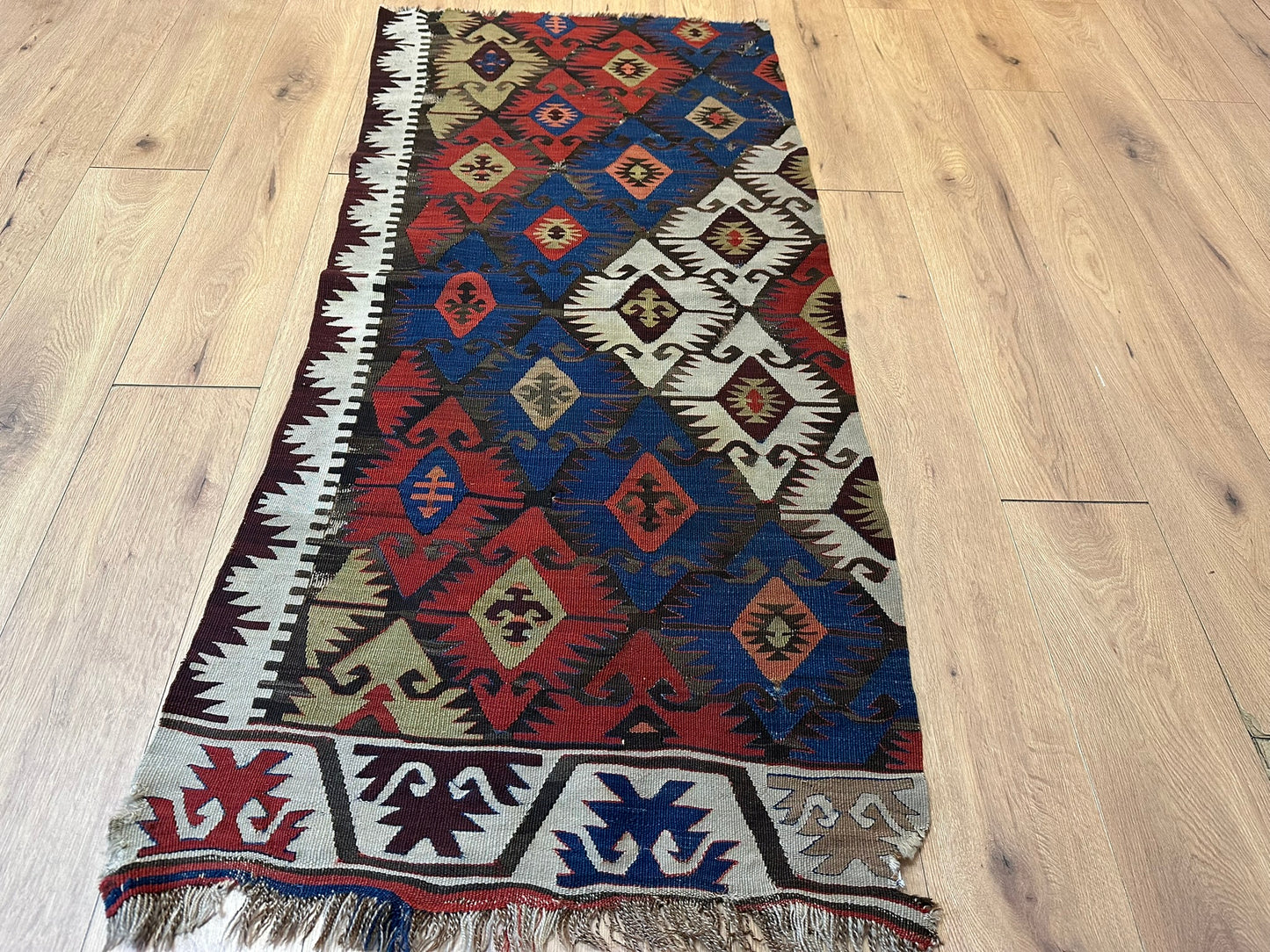 Orientteppich handgeknüpft Kelim Antik 168x80 cm