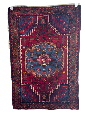 Orientteppich handgeknüpft Hamadan Top 130x85 cm