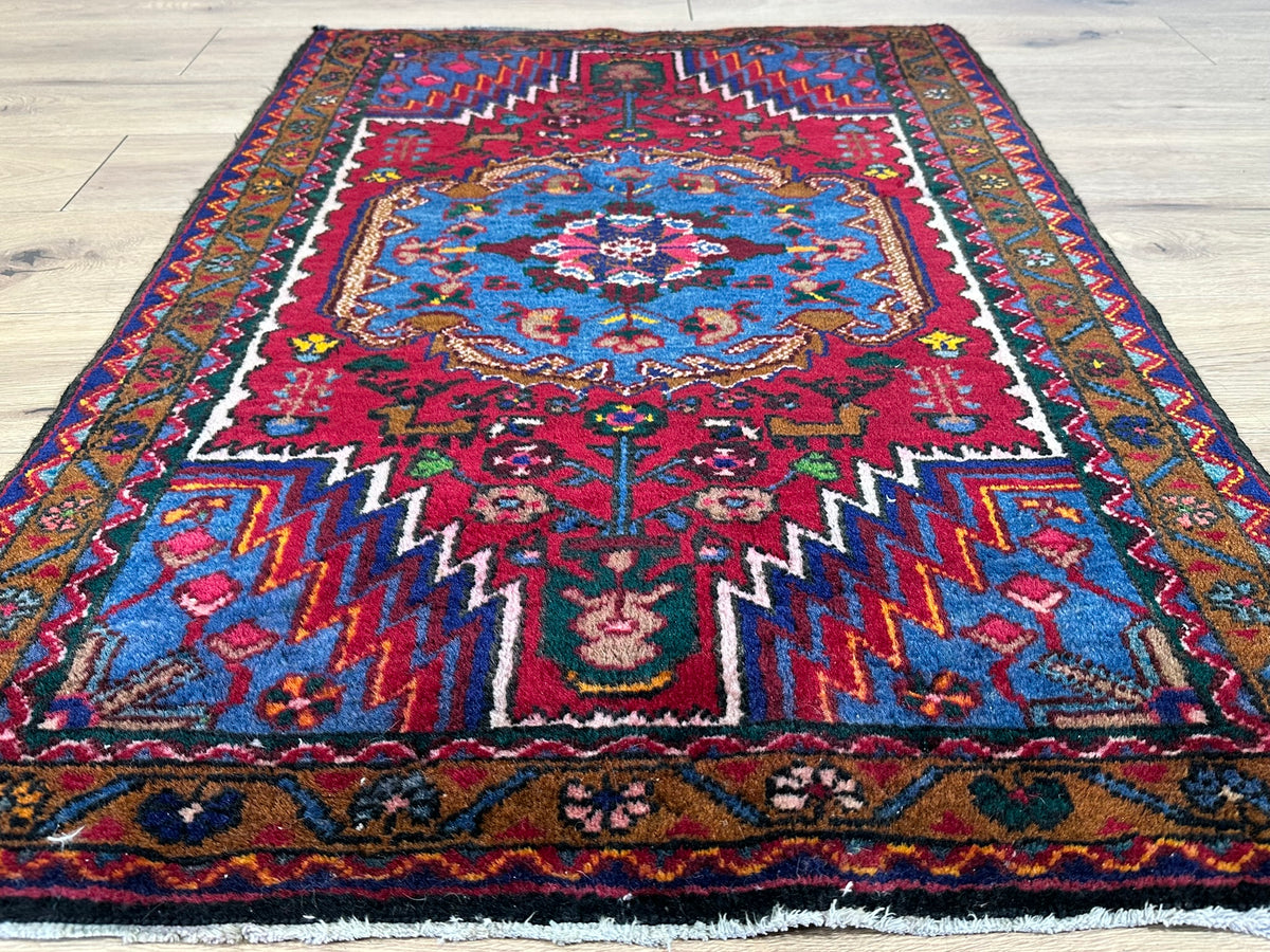 Orientteppich handgeknüpft Hamadan Top 130x85 cm
