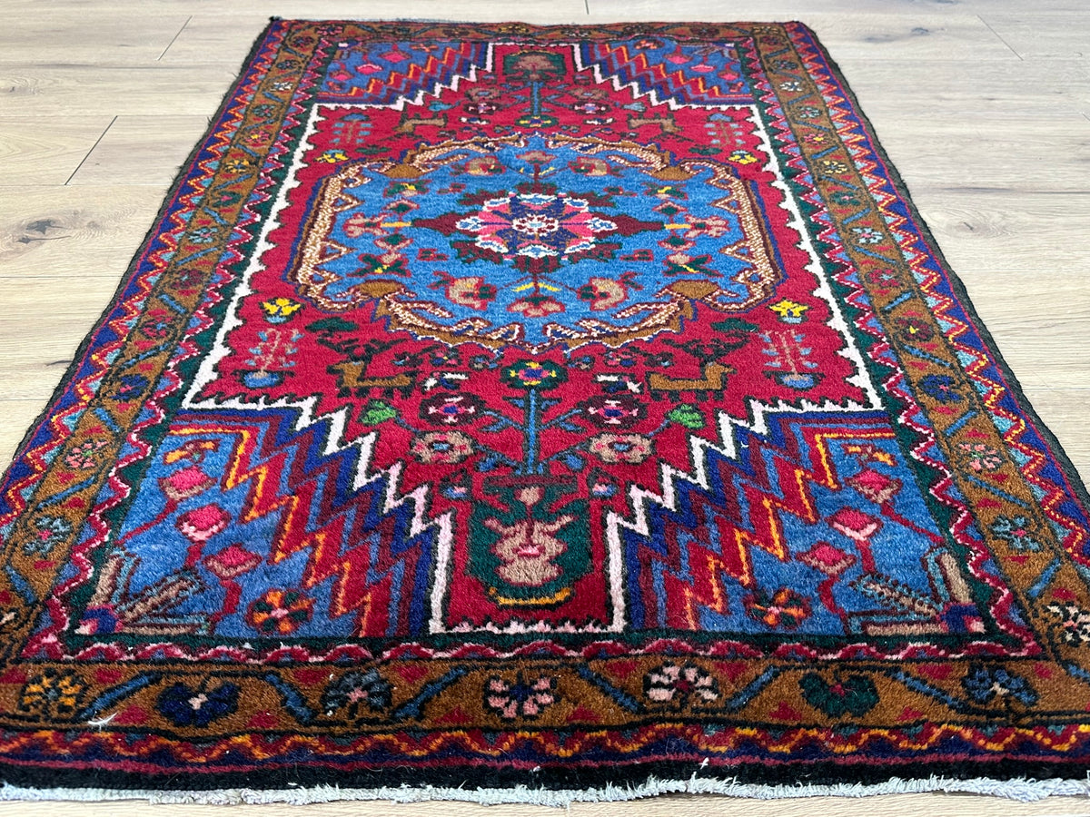 Orientteppich handgeknüpft Hamadan Top 130x85 cm