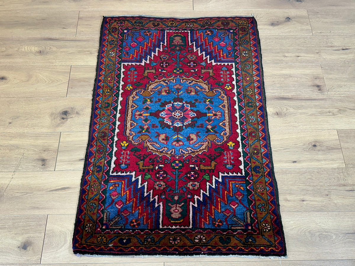 Orientteppich handgeknüpft Hamadan Top 130x85 cm