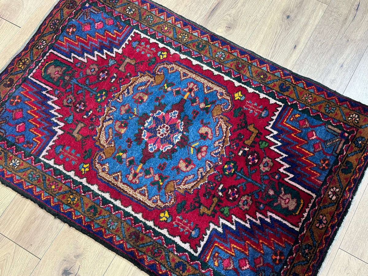 Orientteppich handgeknüpft Hamadan Top 130x85 cm