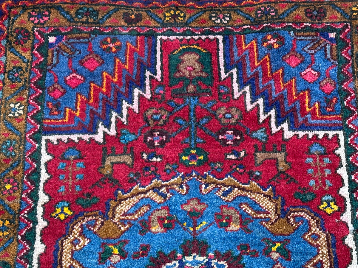 Orientteppich handgeknüpft Hamadan Top 130x85 cm