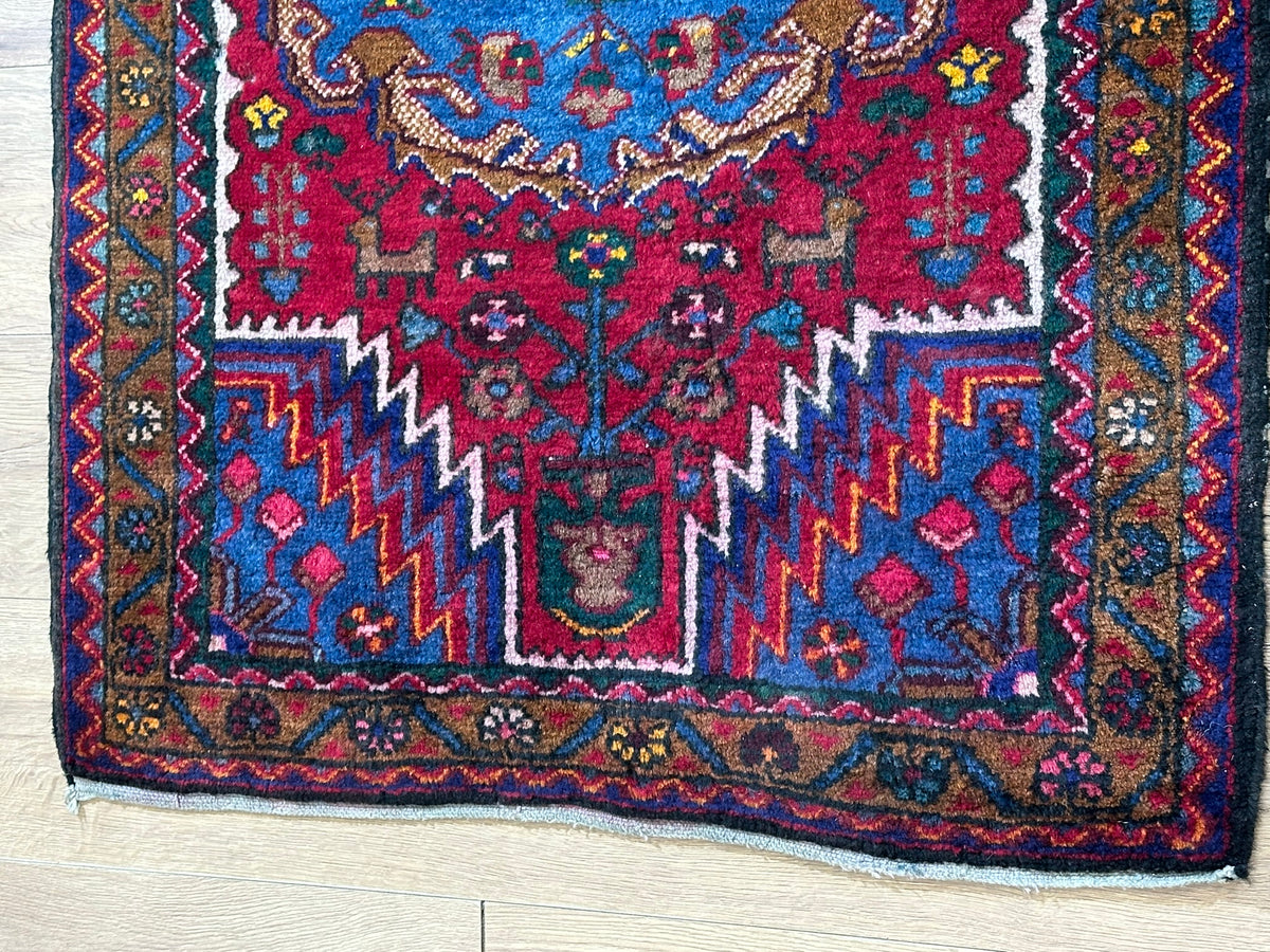 Orientteppich handgeknüpft Hamadan Top 130x85 cm