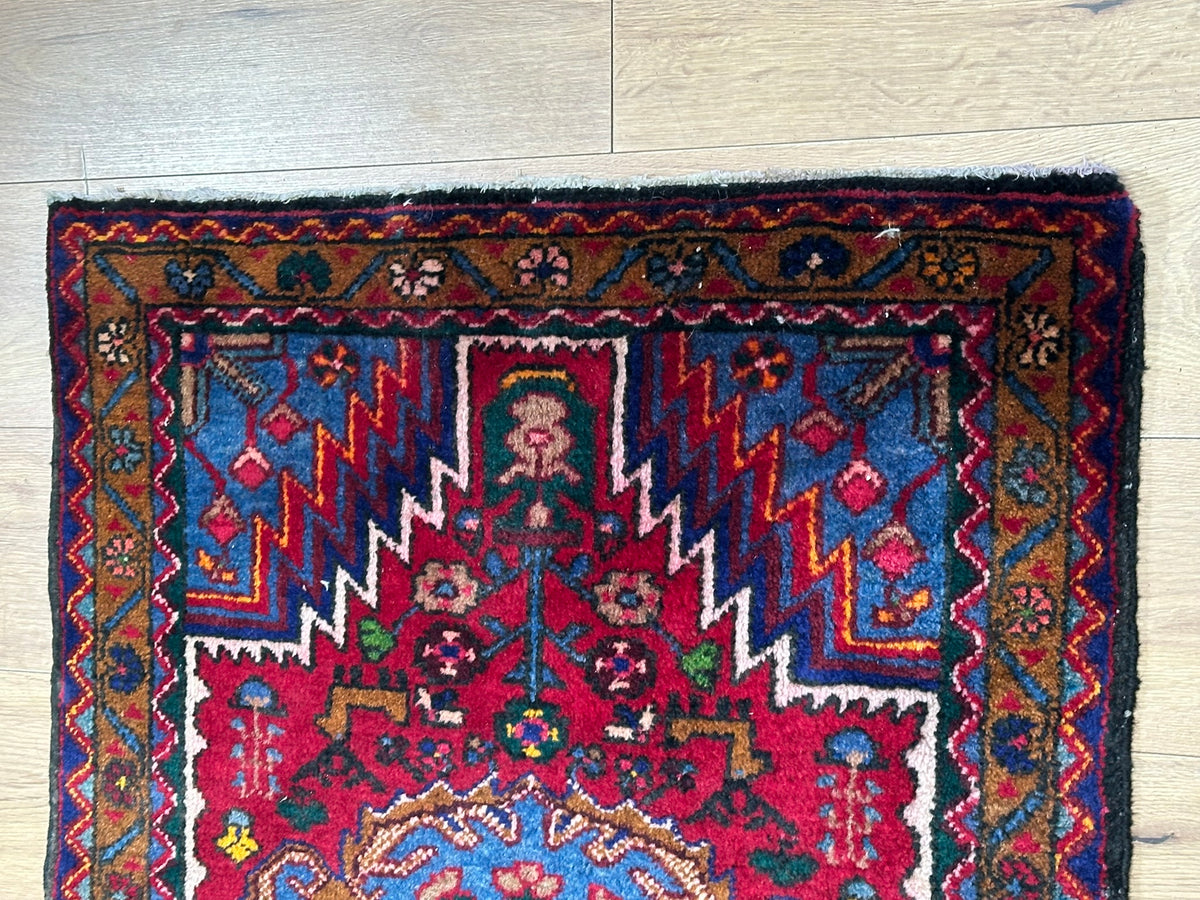 Orientteppich handgeknüpft Hamadan Top 130x85 cm