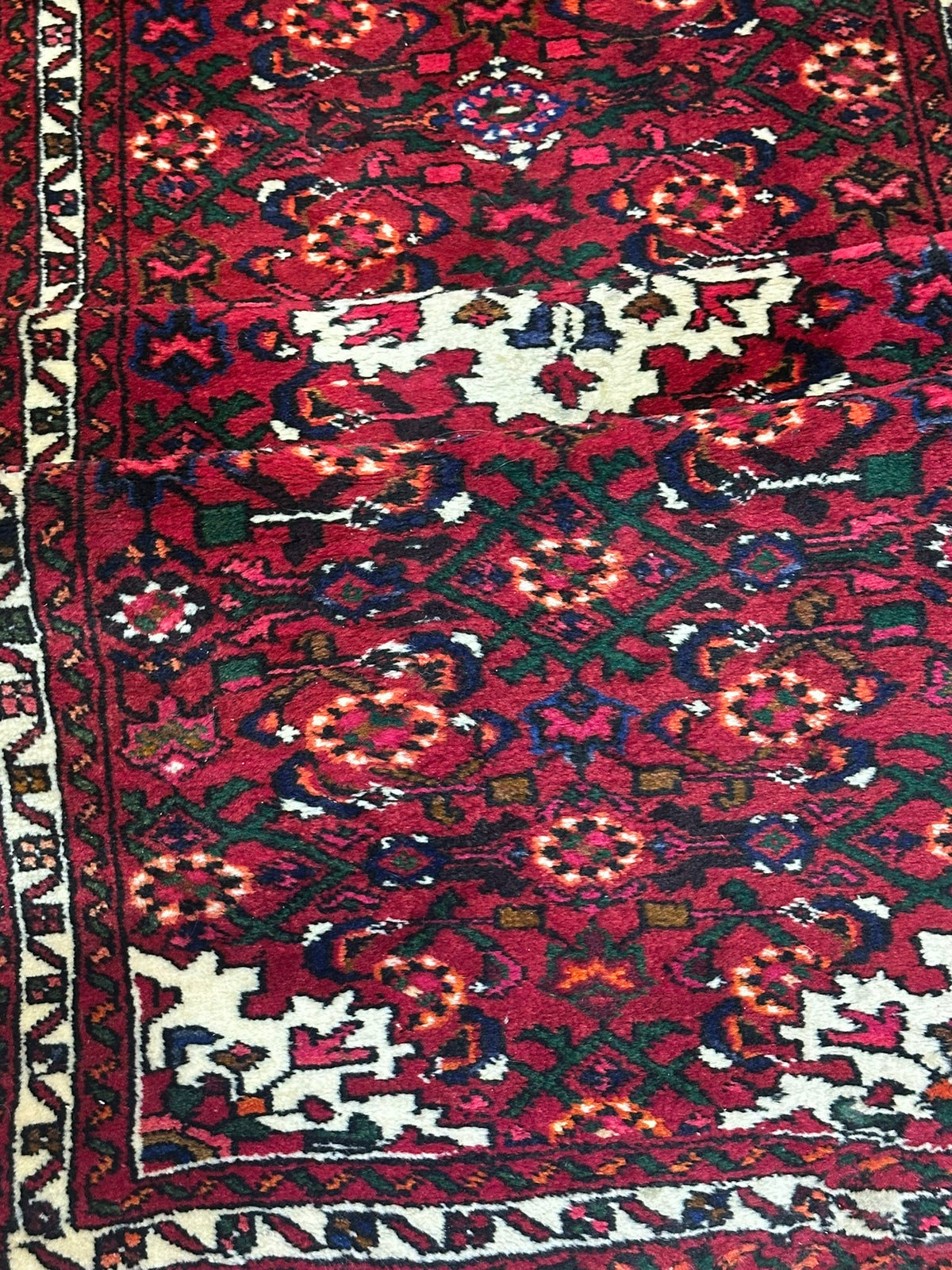 Orientteppich handgeknüpft Bidjar 225 x 75 cm