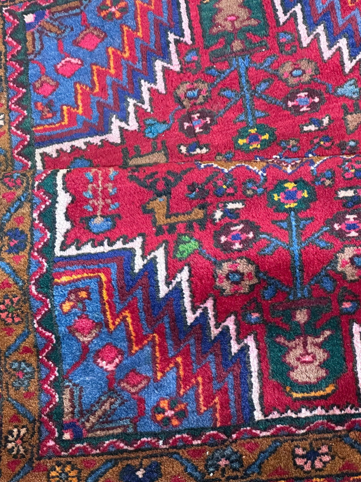 Orientteppich handgeknüpft Hamadan Top 130x85 cm