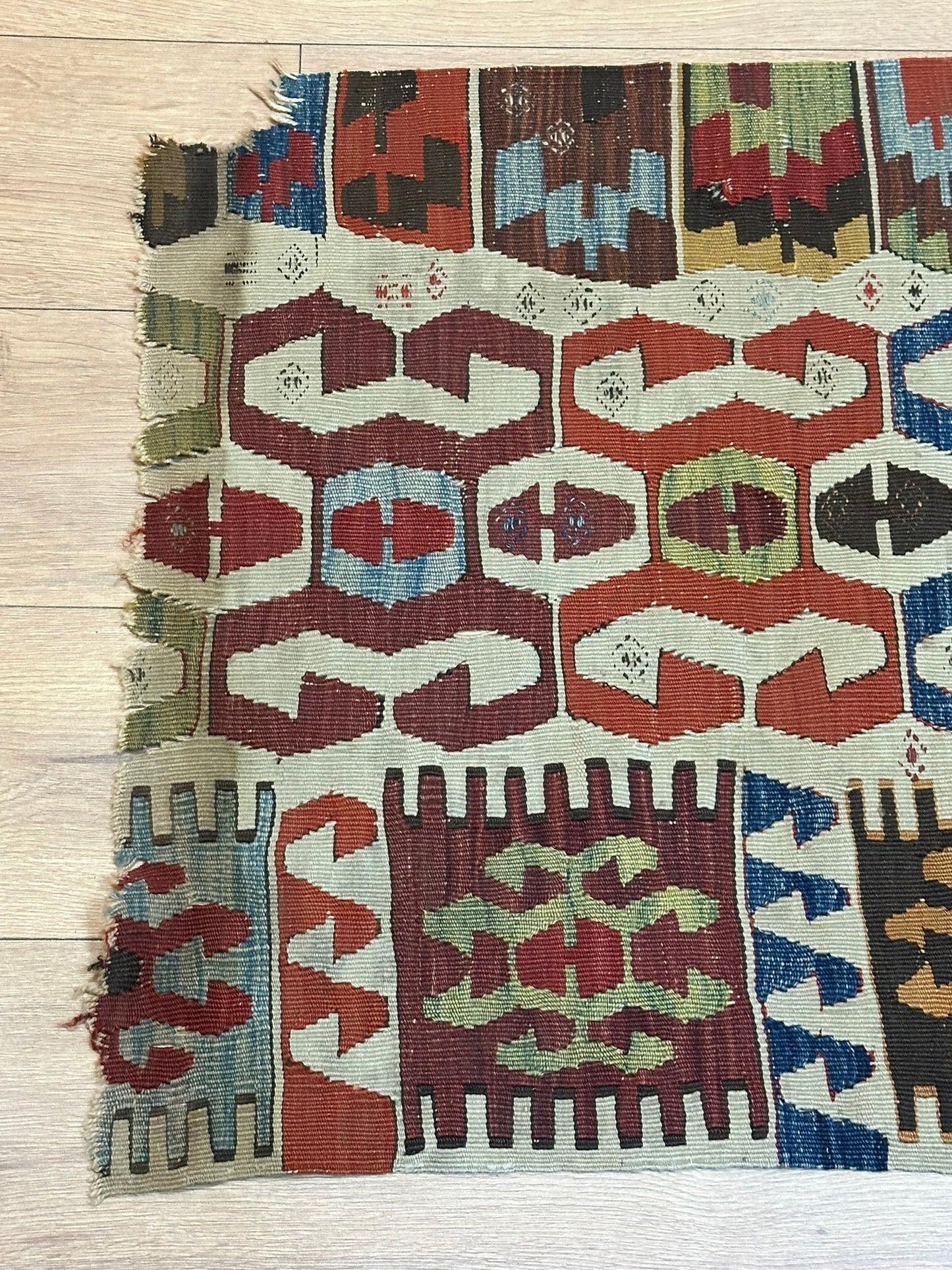 Orientteppich handgeknüpft Kelim Antik 197x70 cm