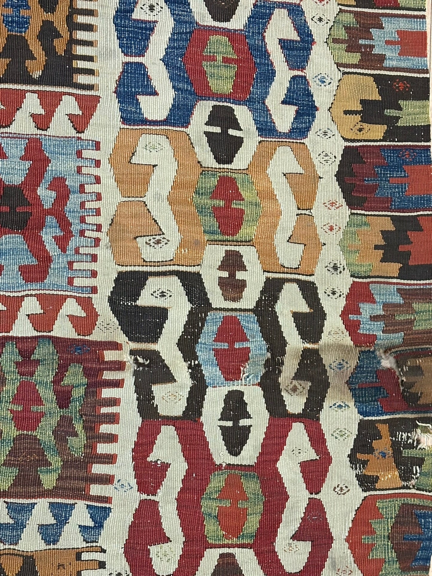 Orientteppich handgeknüpft Kelim Antik 197x70 cm