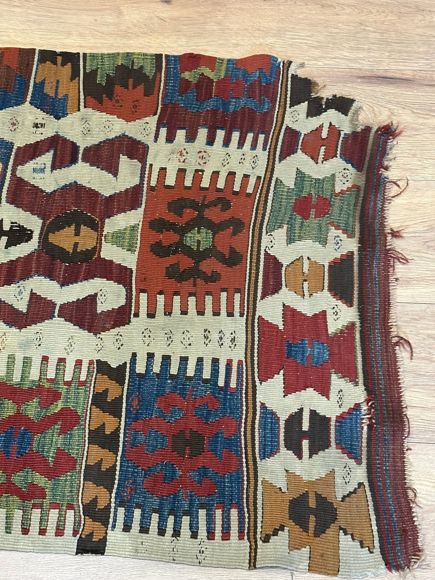Orientteppich handgeknüpft Kelim Antik 197x70 cm