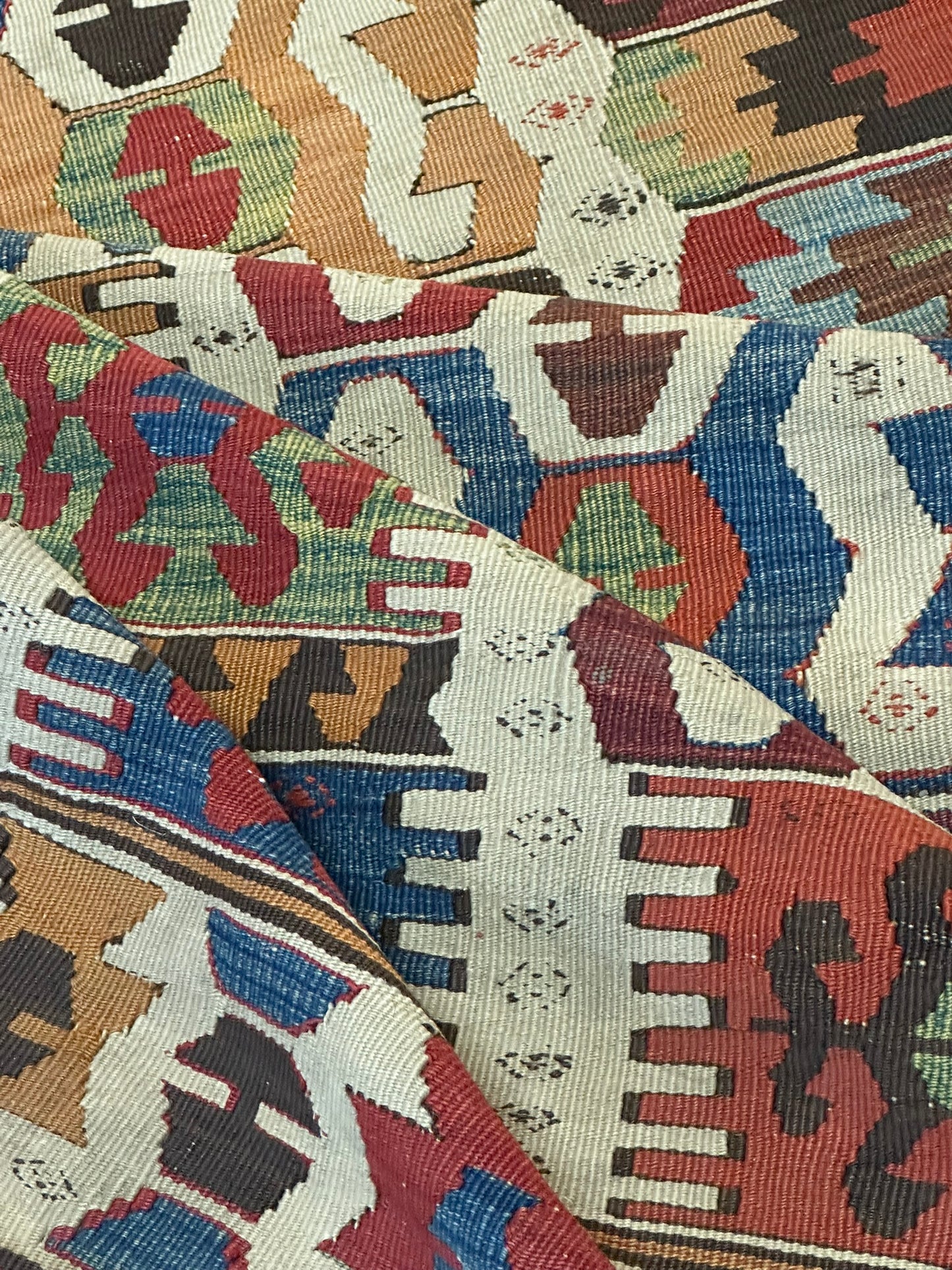 Orientteppich handgeknüpft Kelim Antik 197x70 cm
