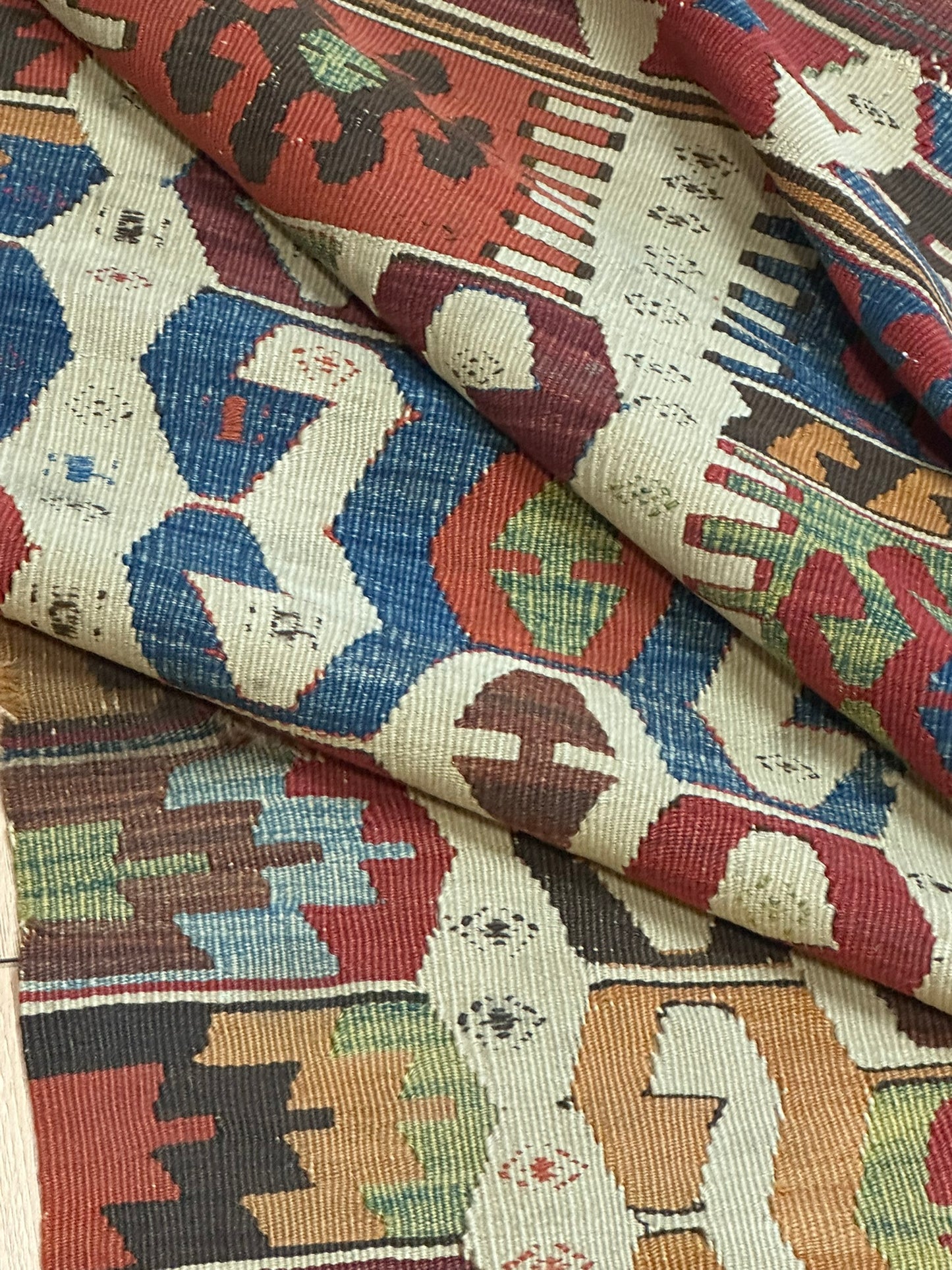 Orientteppich handgeknüpft Kelim Antik 197x70 cm