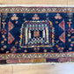 Antiker  Handgeknüpft Afschari Perser Orientteppich  55x89 cm