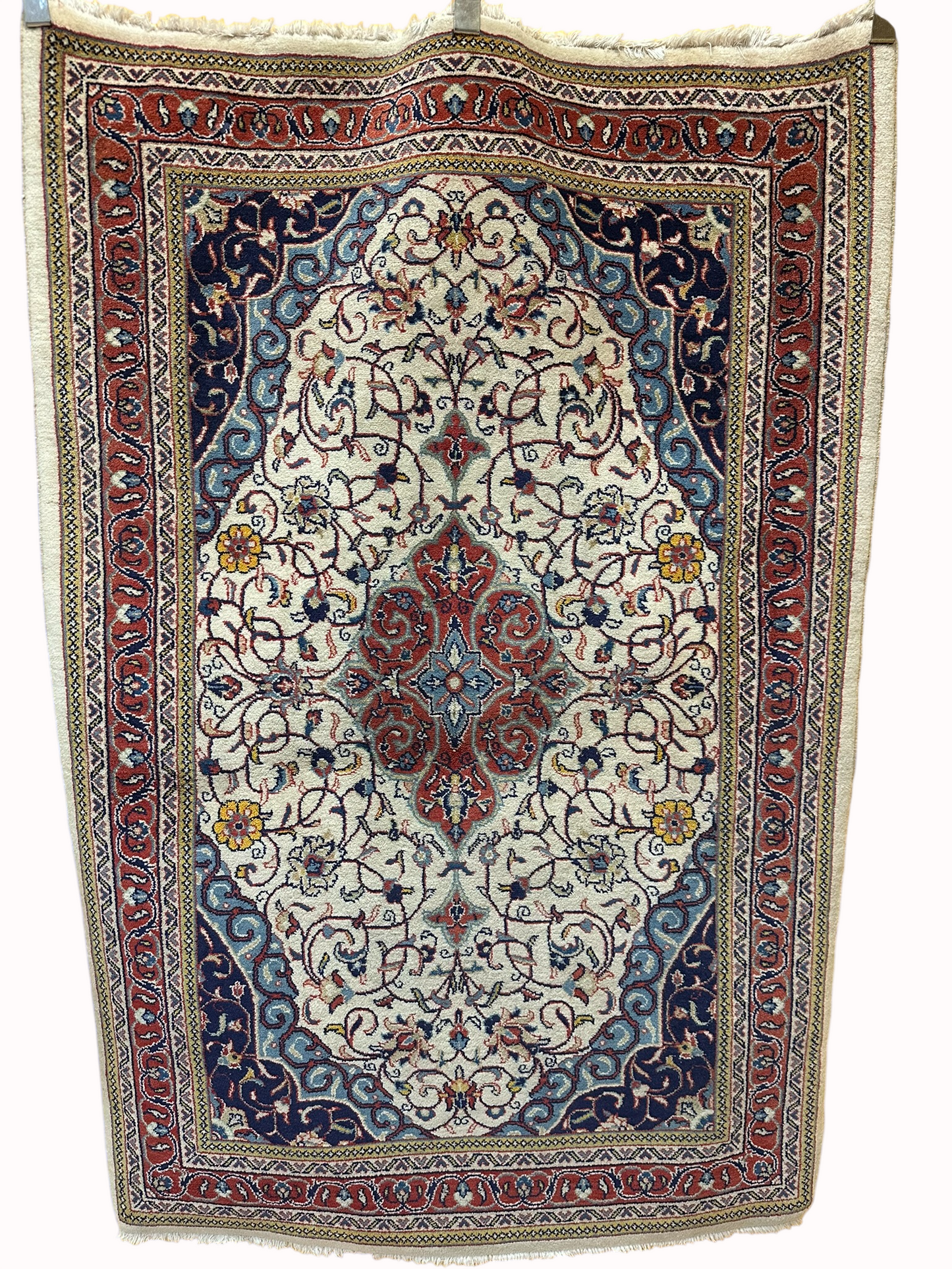 Orientteppich handgeknüpft 166x110 cm Sarouqh Medaillon
