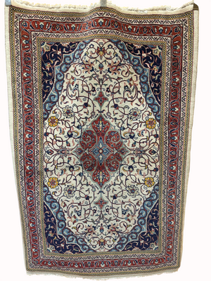 Orientteppich handgeknüpft 166x110 cm Sarouqh Medaillon