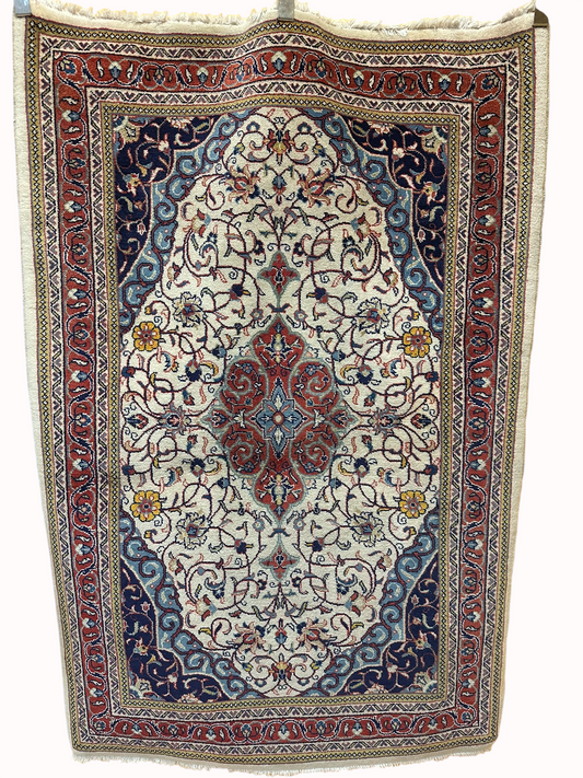 Orientteppich handgeknüpft 166x110 cm Sarouqh Medaillon