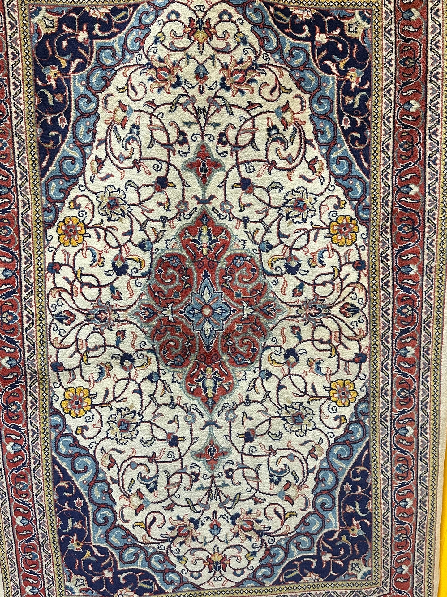 Orientteppich handgeknüpft 166x110 cm Sarouqh Medaillon