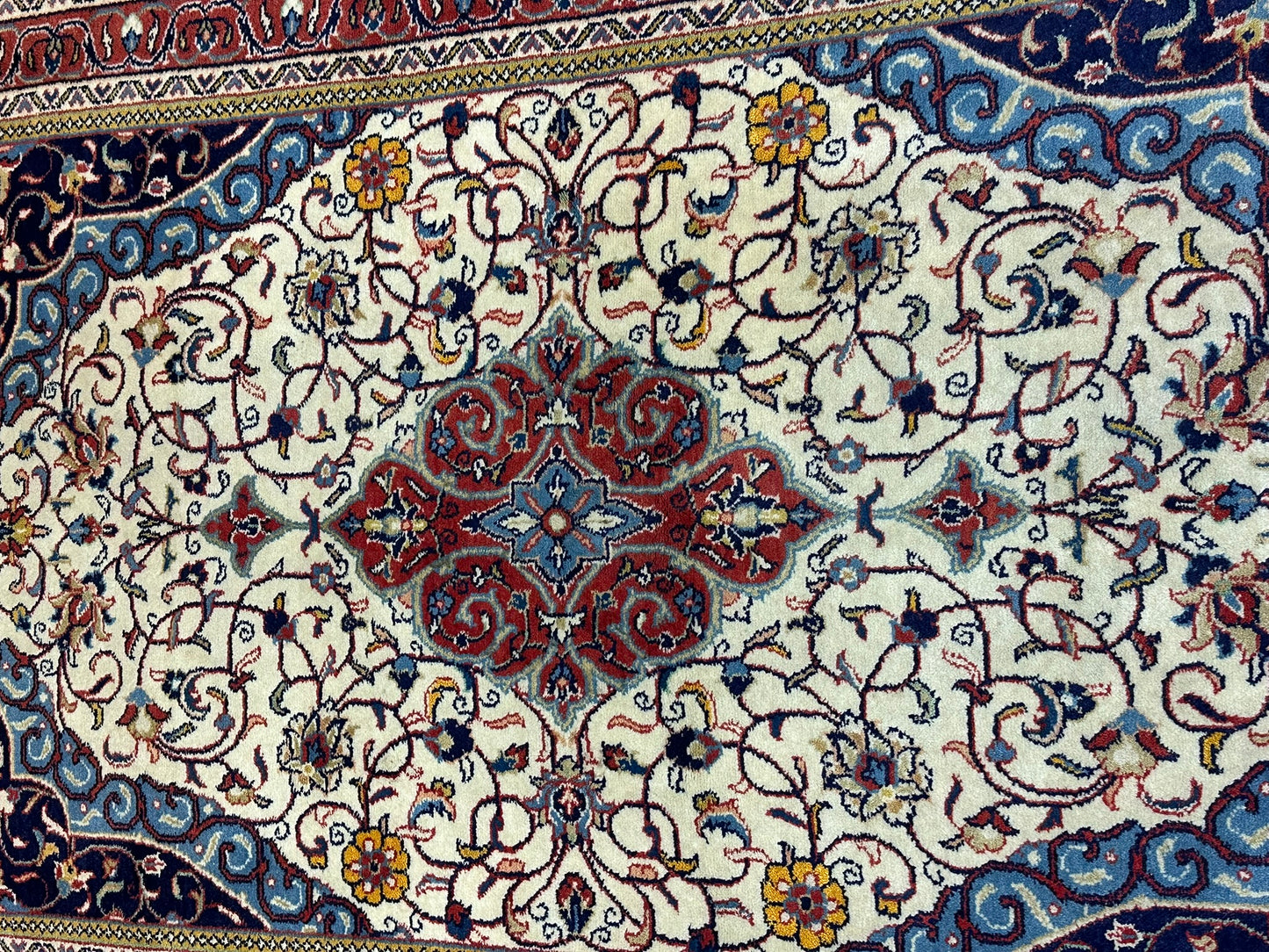 Orientteppich handgeknüpft 166x110 cm Sarouqh Medaillon
