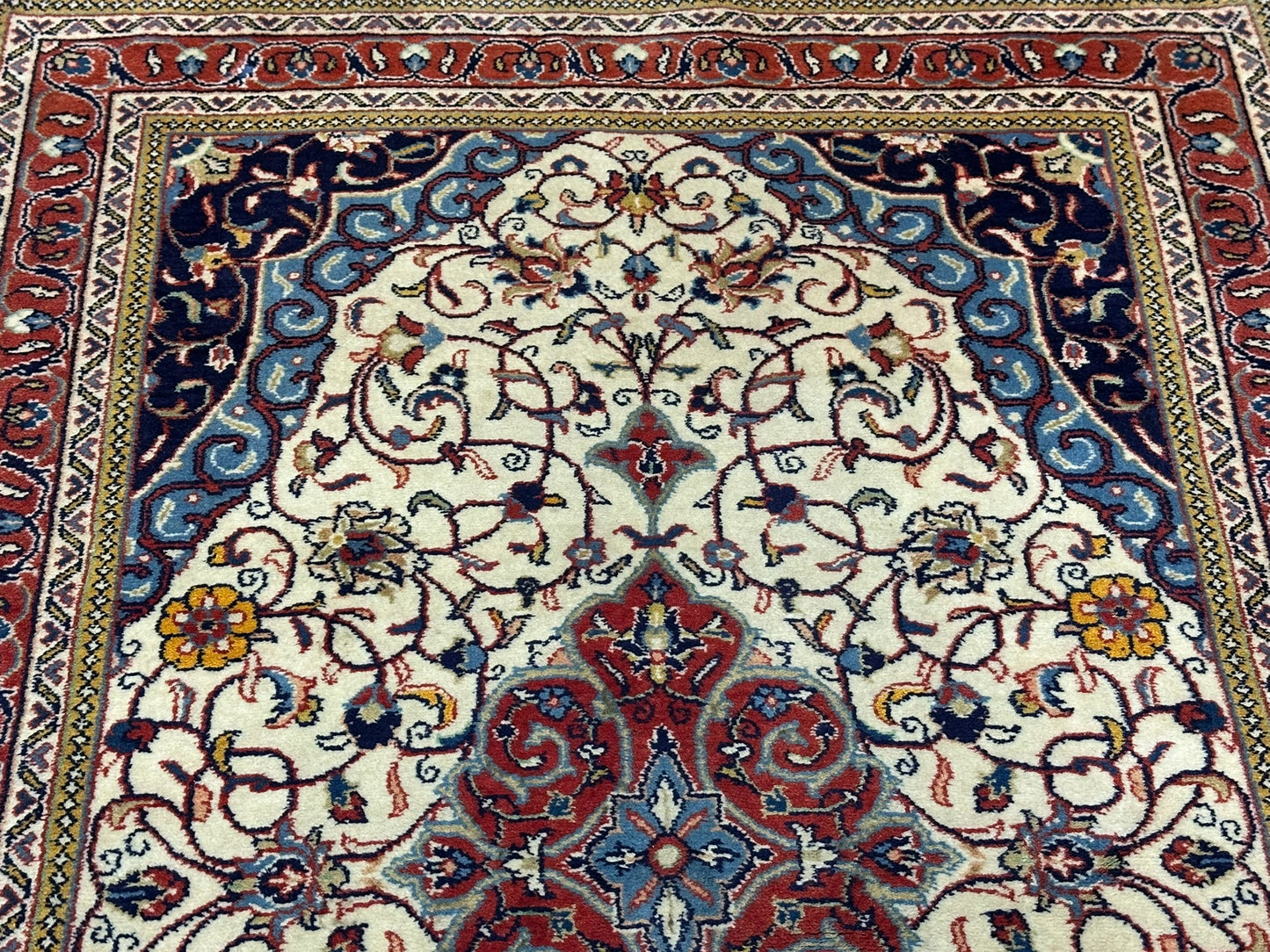 Orientteppich handgeknüpft 166x110 cm Sarouqh Medaillon