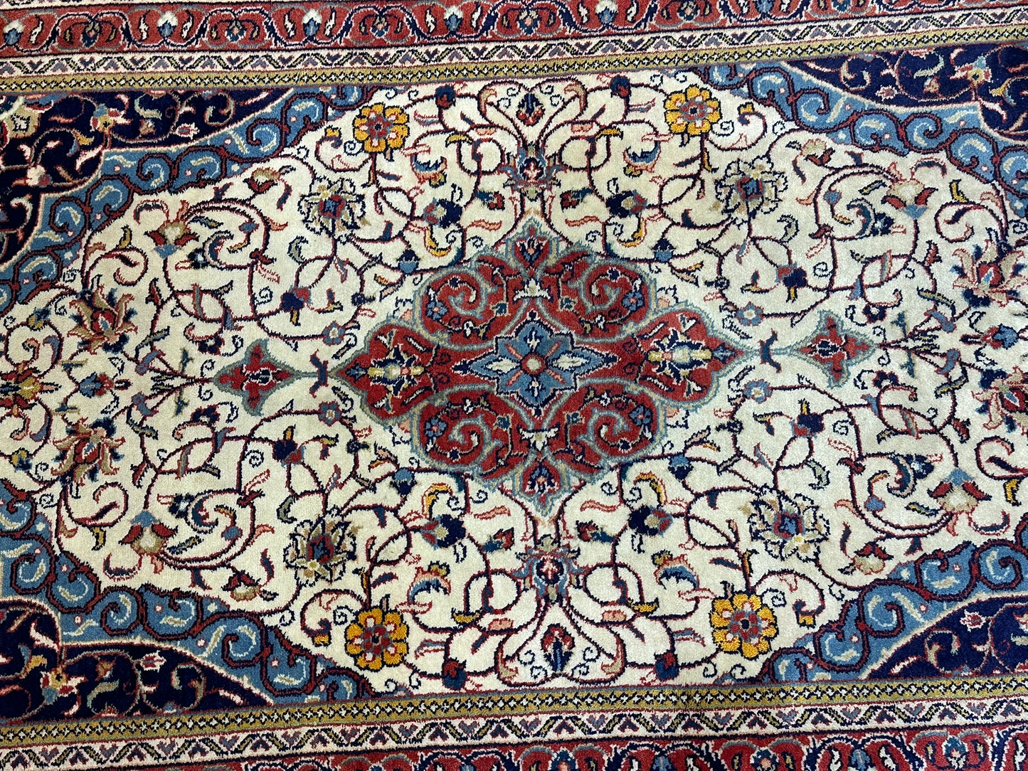 Orientteppich handgeknüpft 166x110 cm Sarouqh Medaillon
