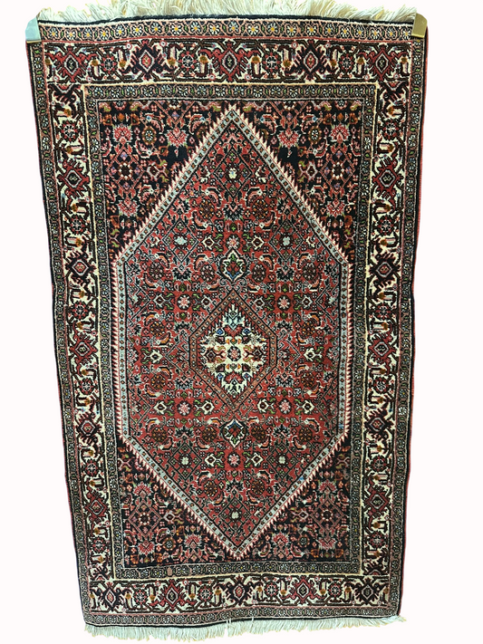 ientteppich handgeknüpft 142x84 cm Bidjar Medaillon