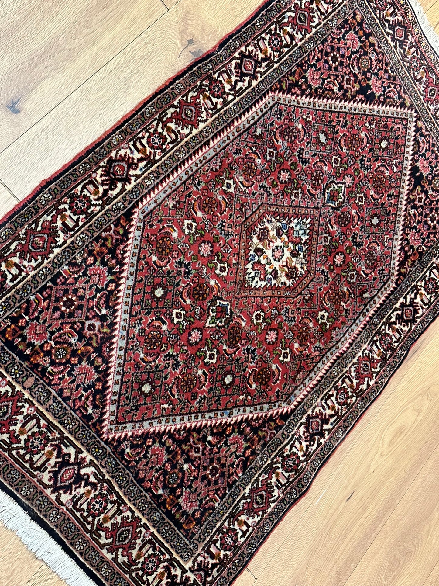 ientteppich handgeknüpft 142x84 cm Bidjar Medaillon