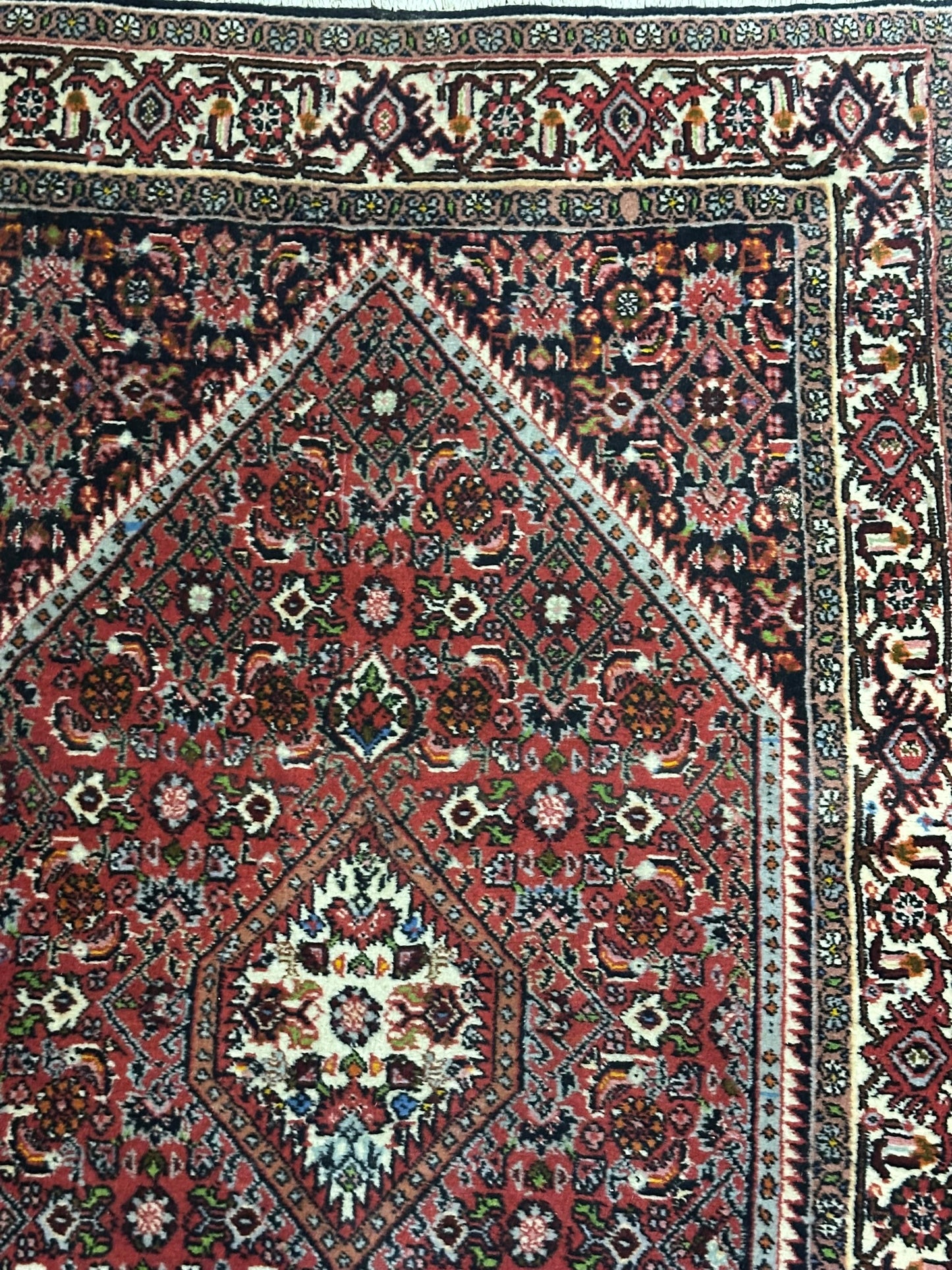 ientteppich handgeknüpft 142x84 cm Bidjar Medaillon