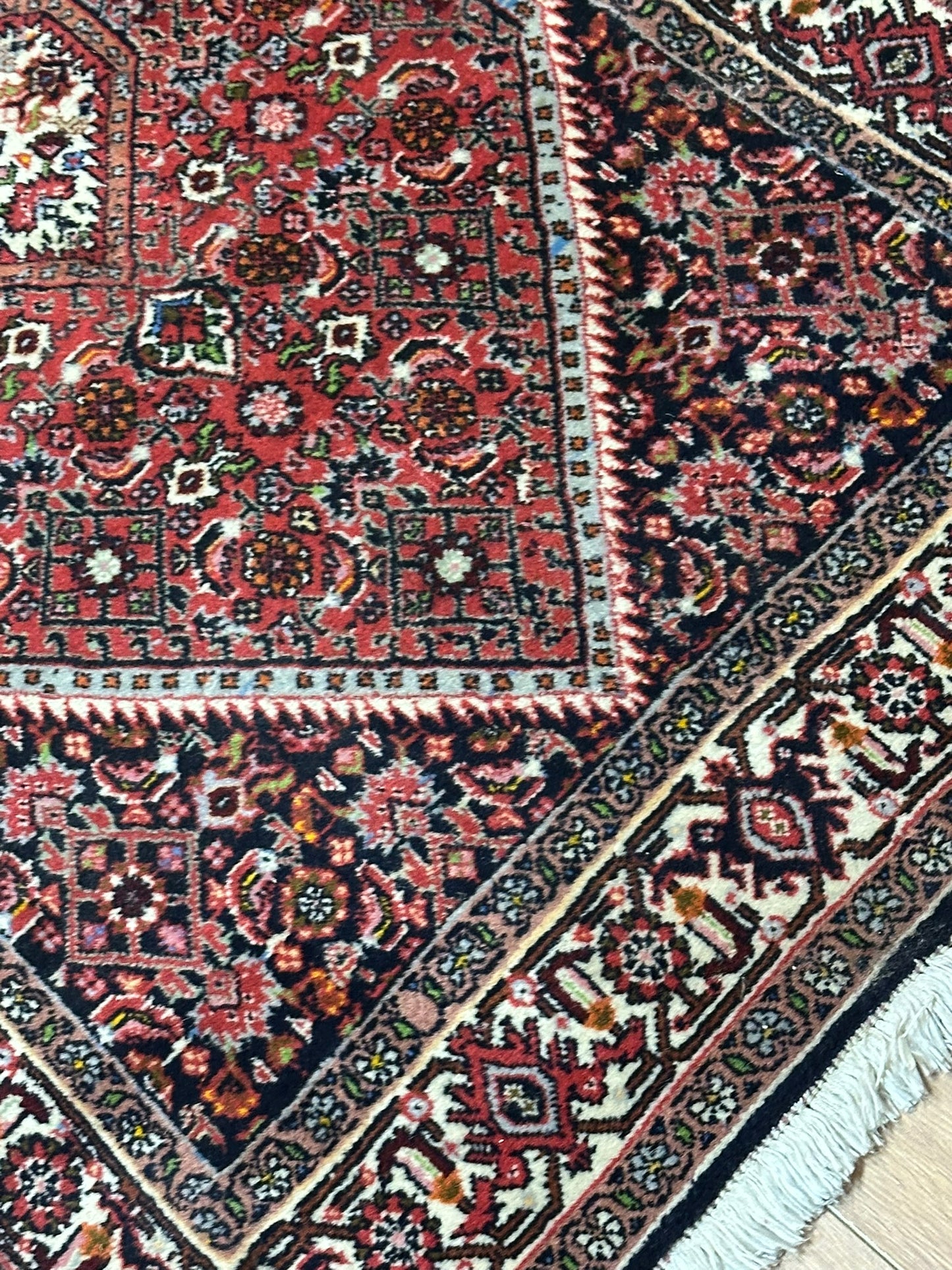 ientteppich handgeknüpft 142x84 cm Bidjar Medaillon