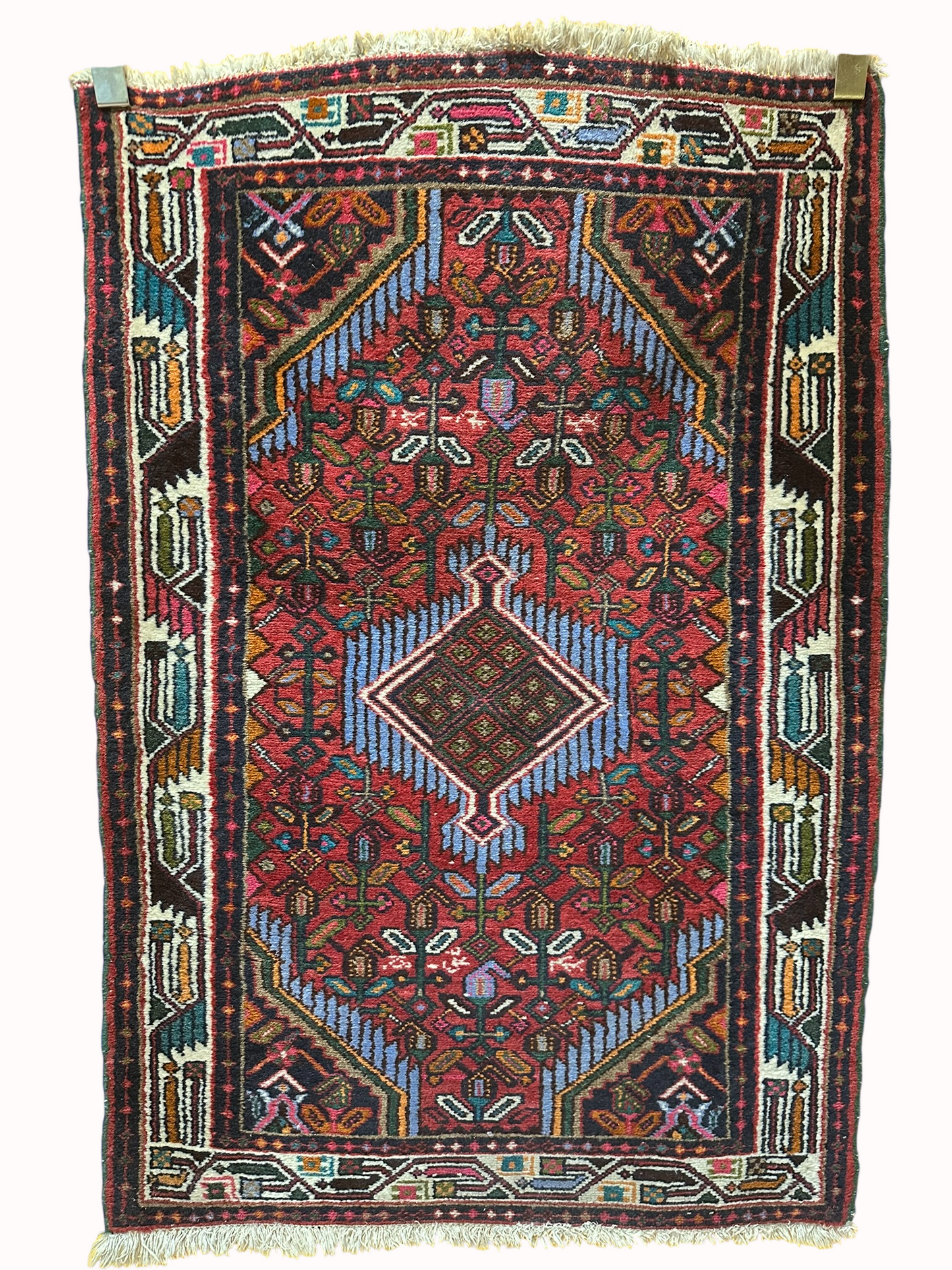 Orientteppich handgeknüpft 120x80 cm Hamadan Medaillon