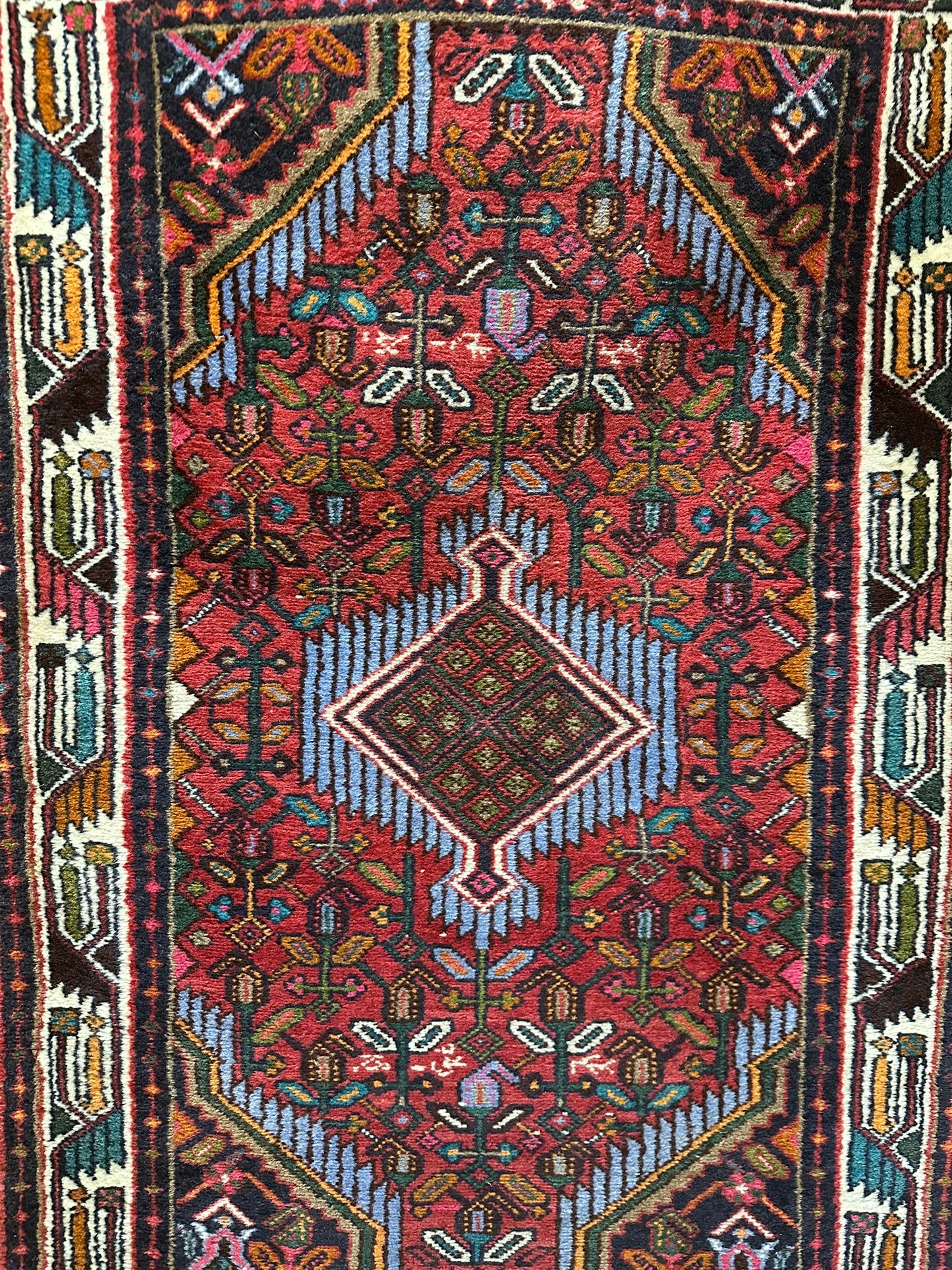 Orientteppich handgeknüpft 120x80 cm Hamadan Medaillon