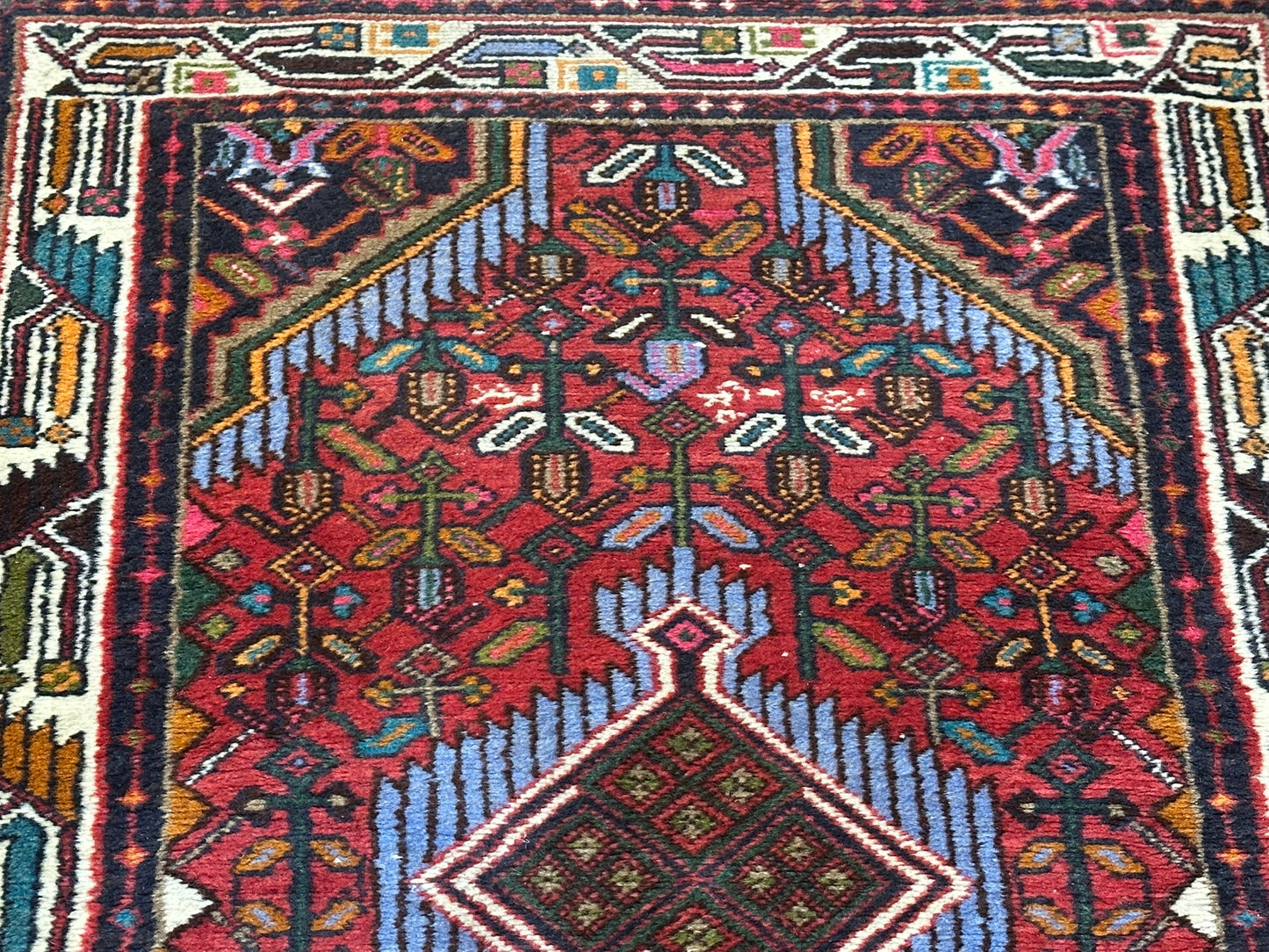 Orientteppich handgeknüpft 120x80 cm Hamadan Medaillon