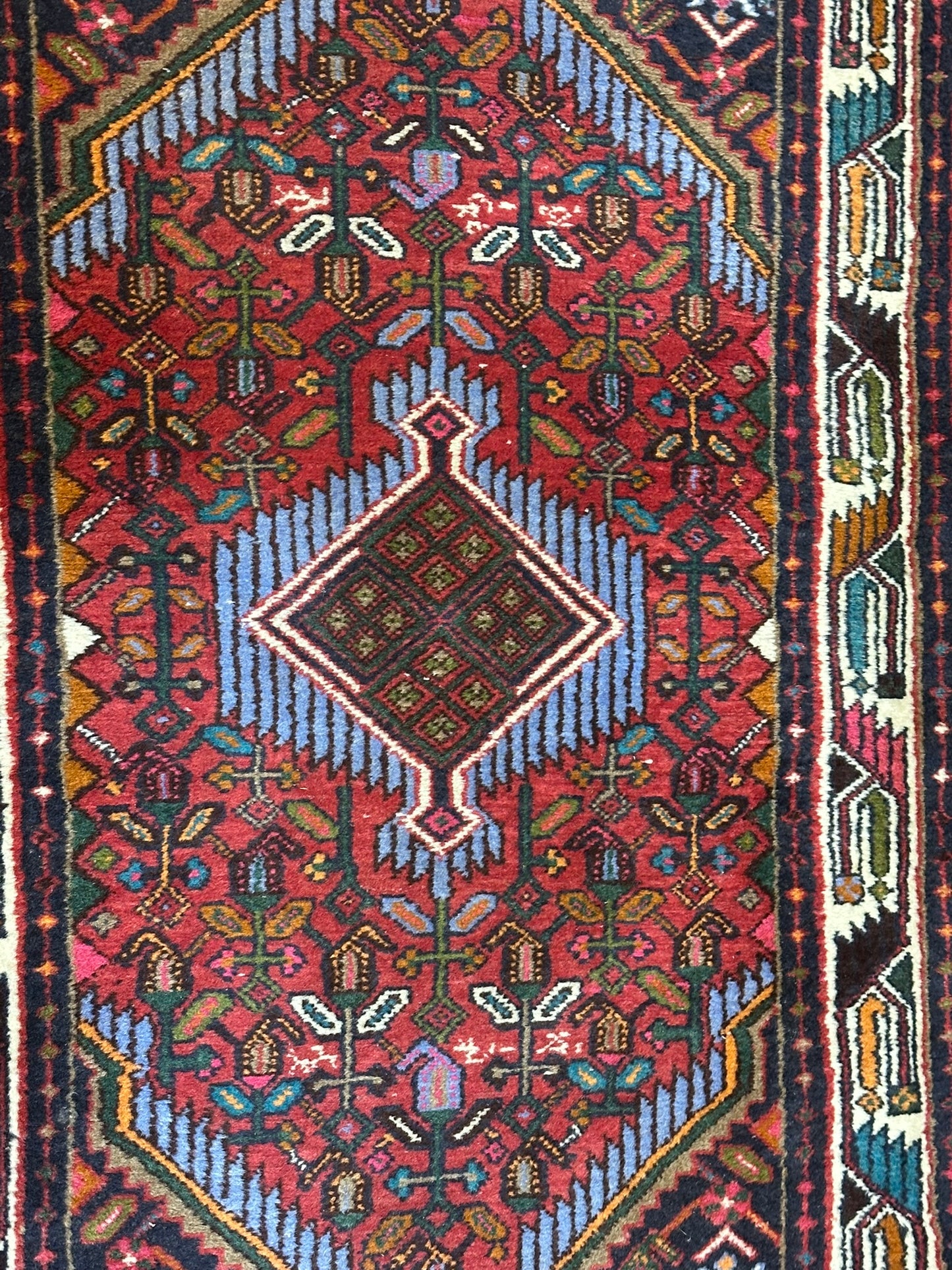 Orientteppich handgeknüpft 120x80 cm Hamadan Medaillon