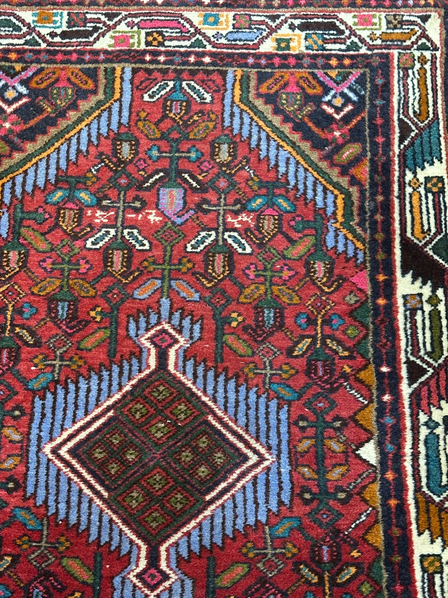 Orientteppich handgeknüpft 120x80 cm Hamadan Medaillon