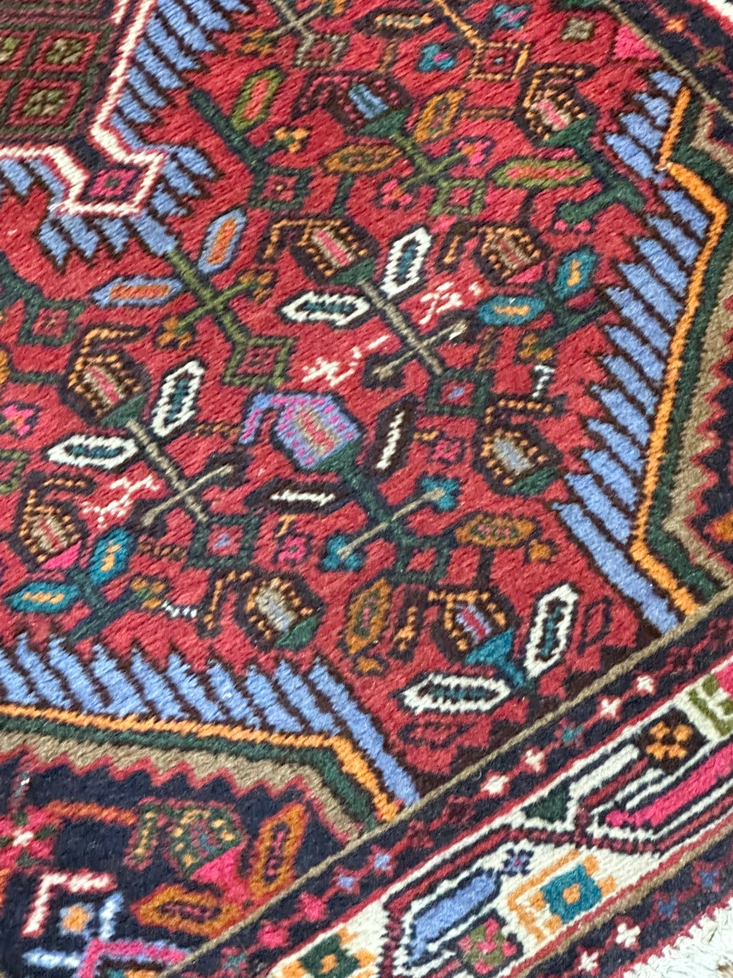 Orientteppich handgeknüpft 120x80 cm Hamadan Medaillon