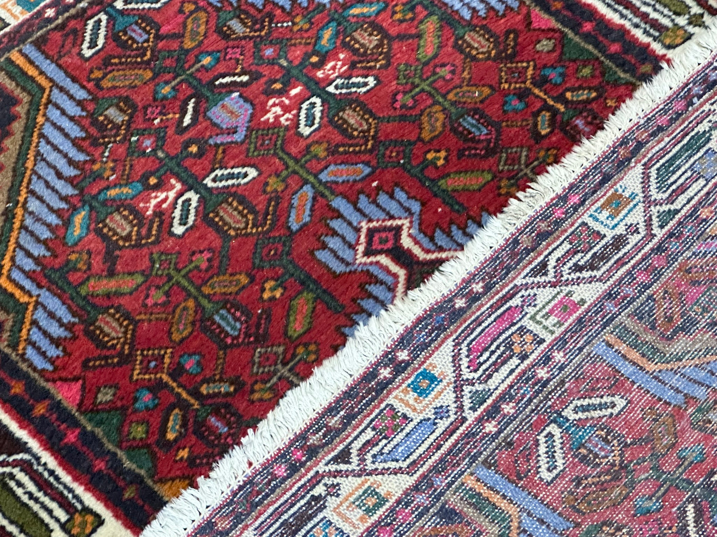 Orientteppich handgeknüpft 120x80 cm Hamadan Medaillon