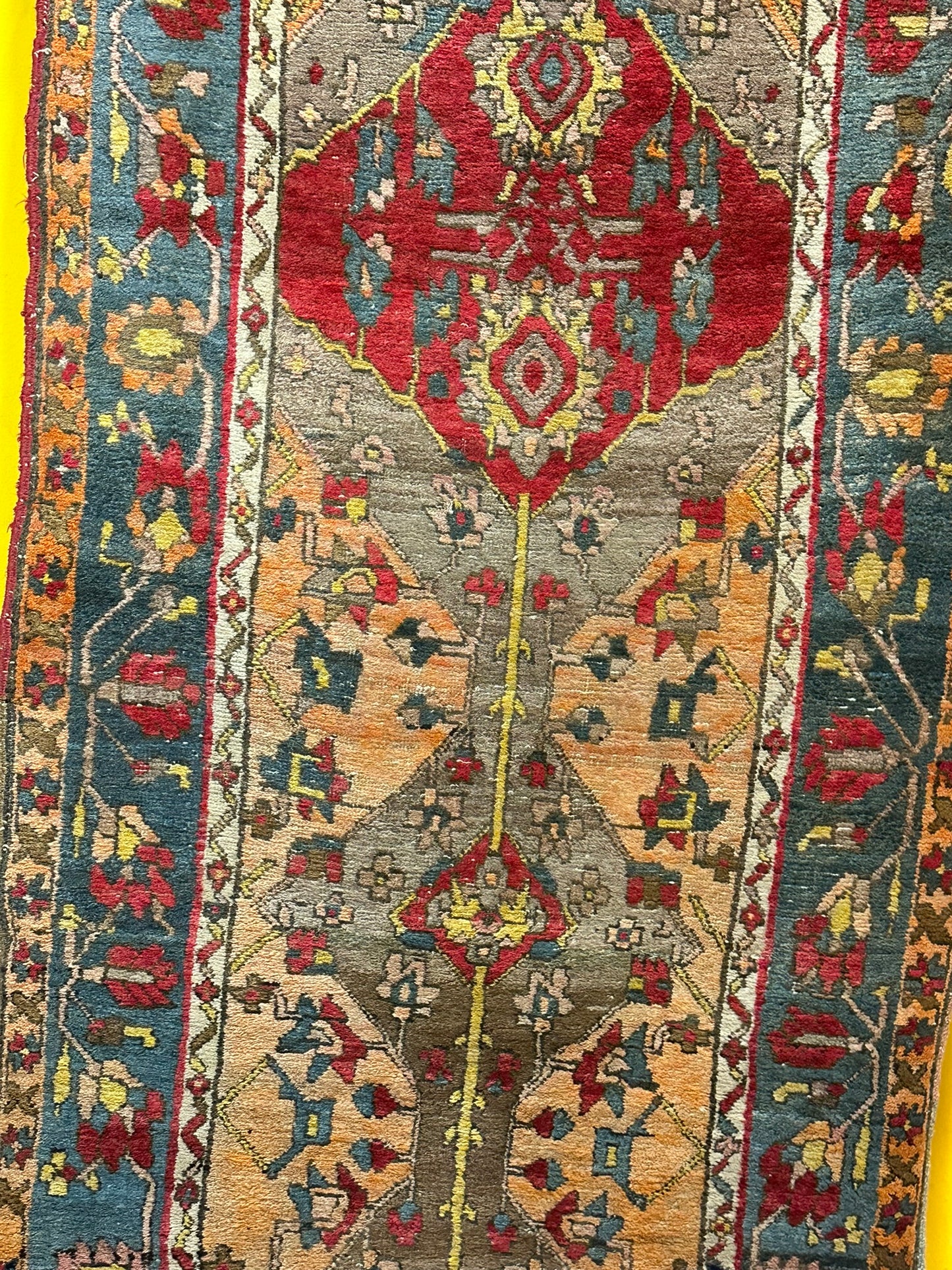 Orientteppich handgeknüpft 295x95 cm antik Bidjar