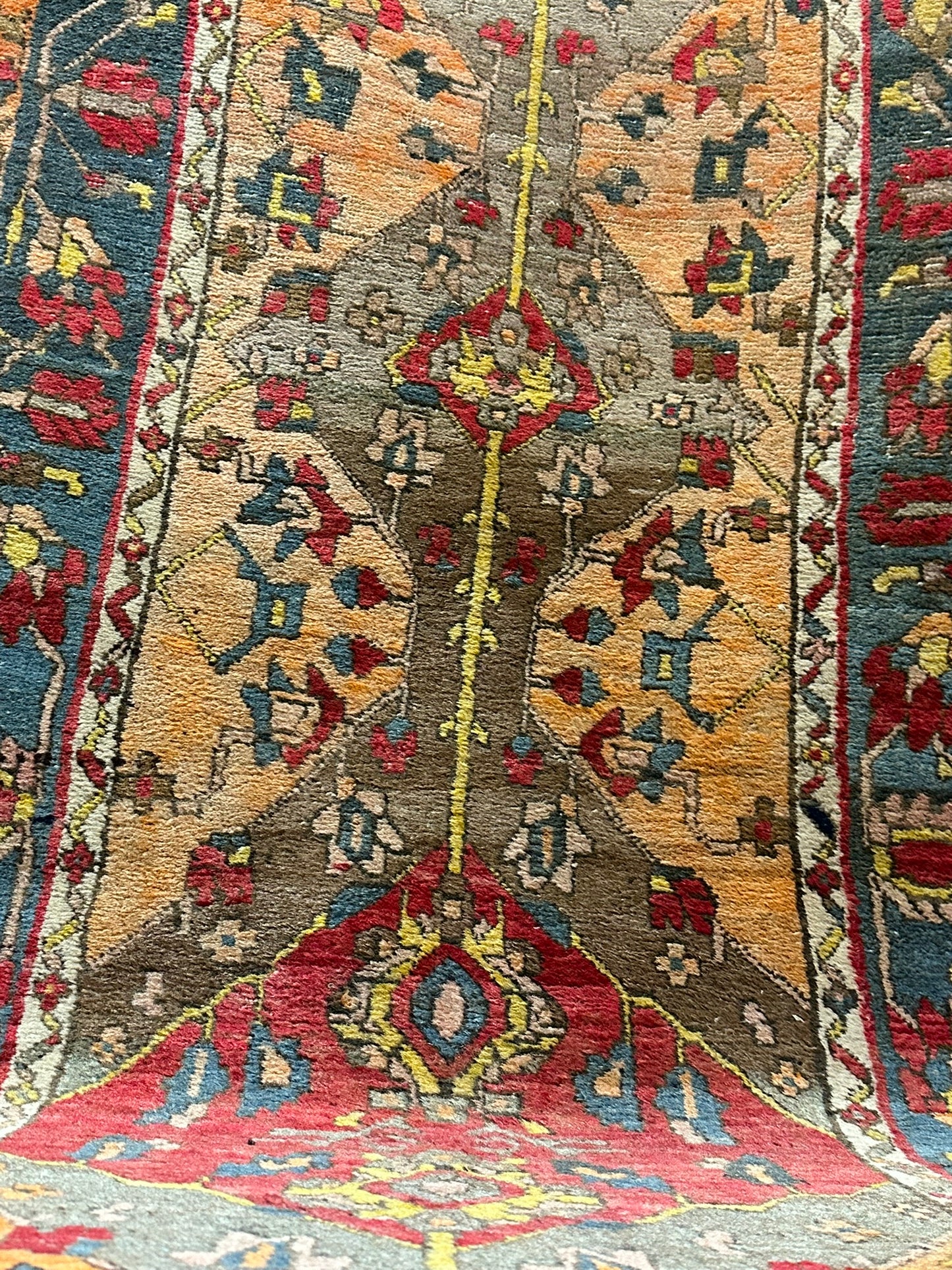 Orientteppich handgeknüpft 295x95 cm antik Bidjar
