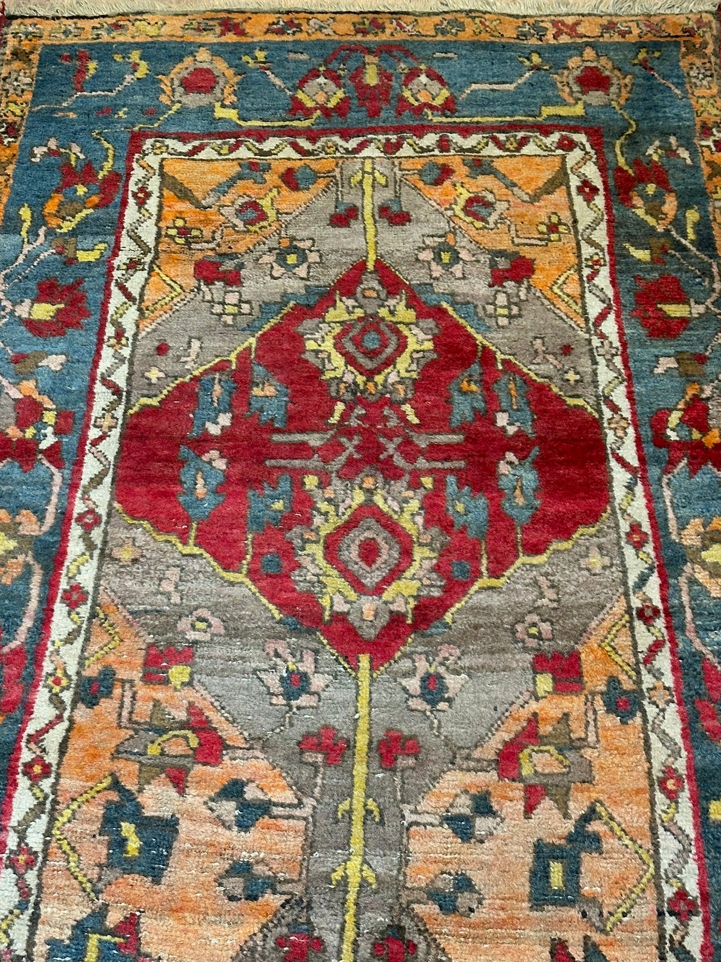Orientteppich handgeknüpft 295x95 cm antik Bidjar