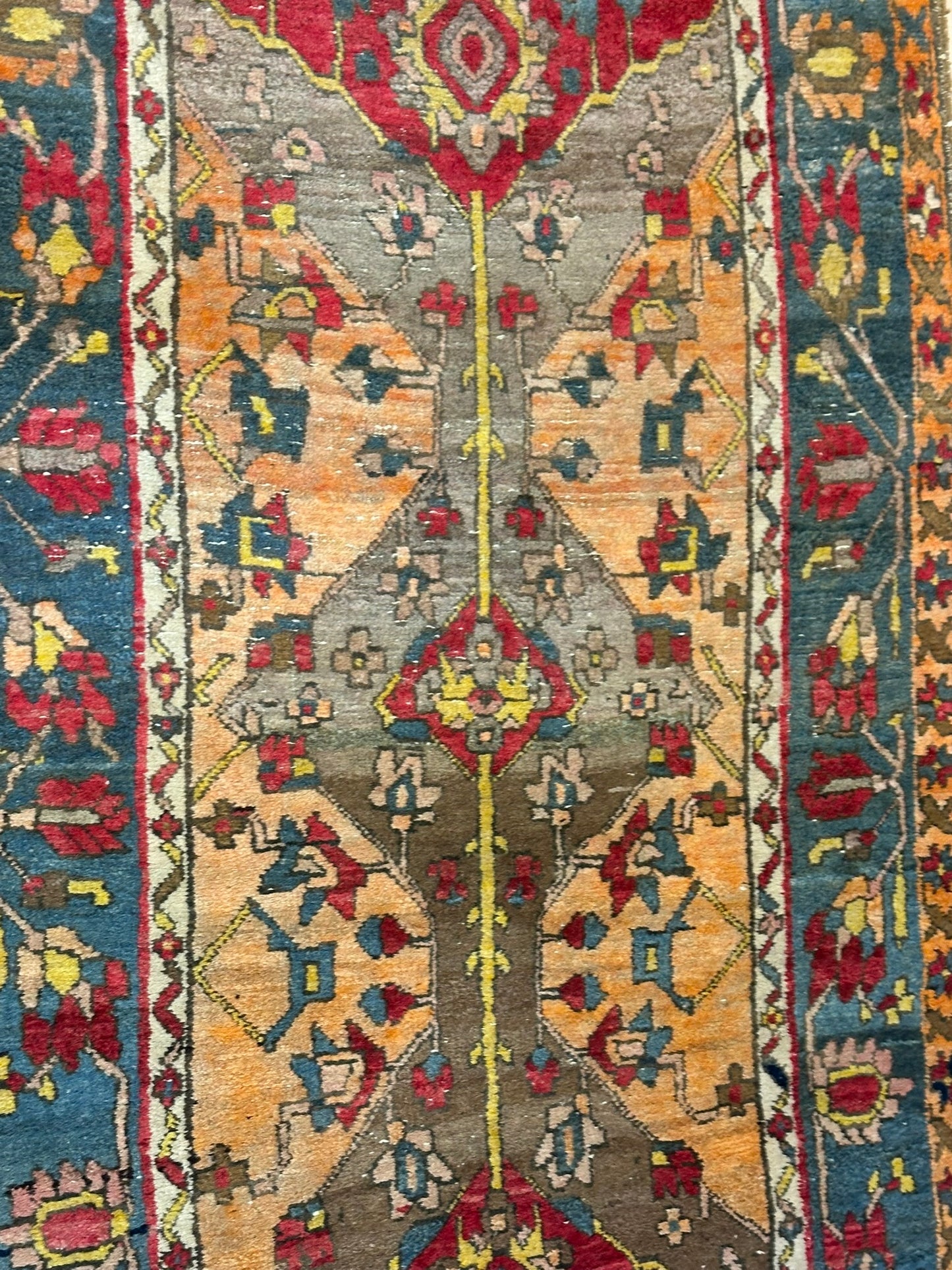 Orientteppich handgeknüpft 295x95 cm antik Bidjar
