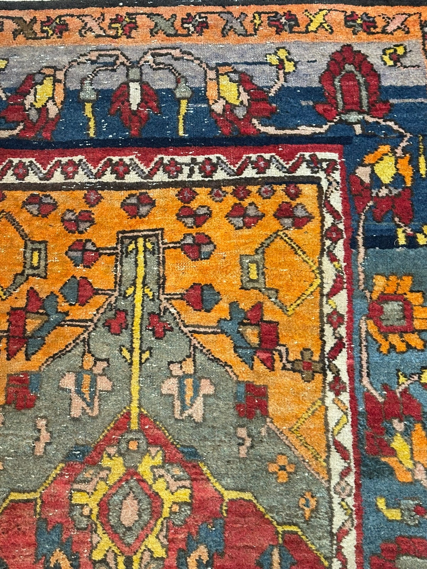Orientteppich handgeknüpft 295x95 cm antik Bidjar