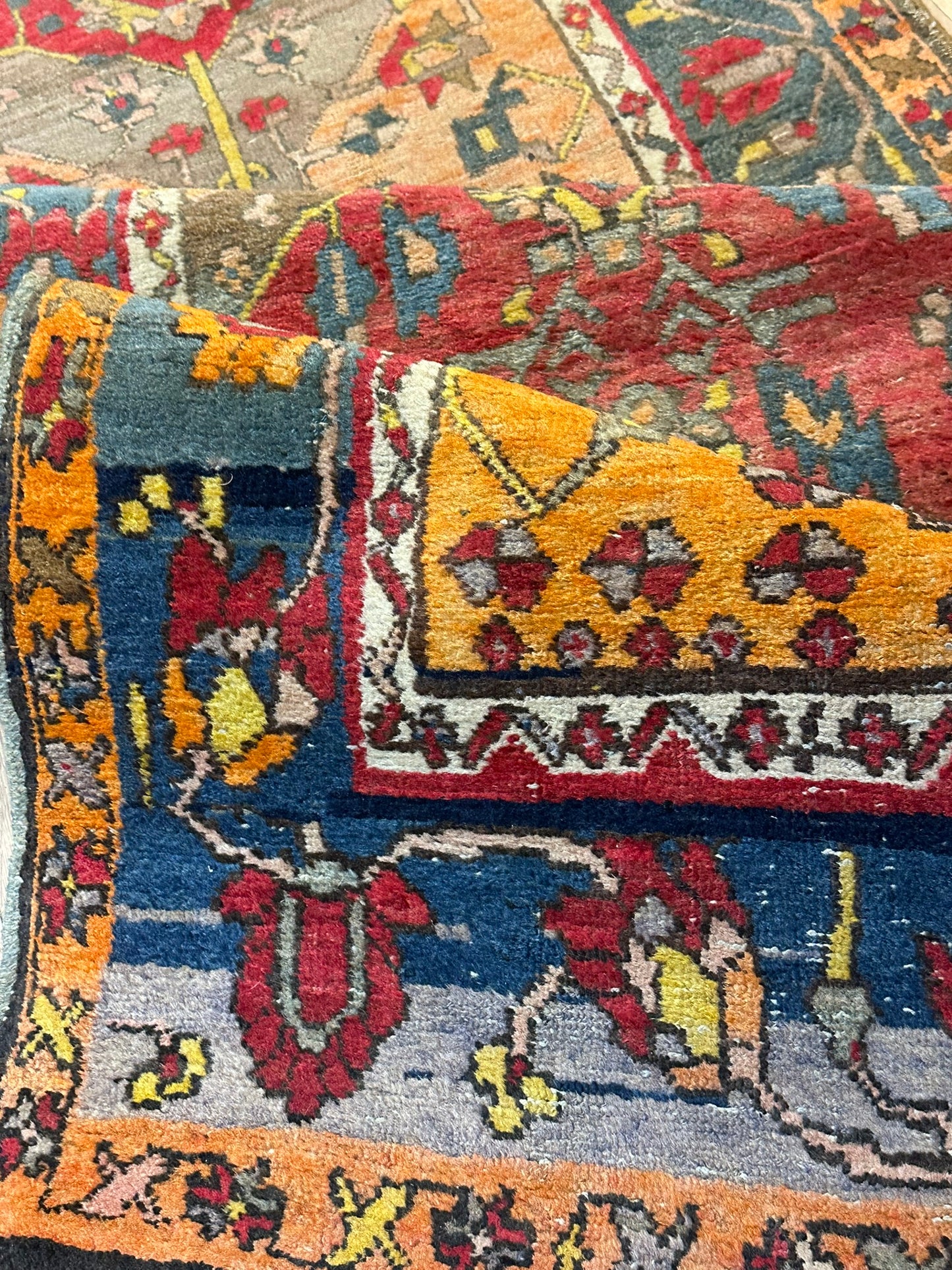 Orientteppich handgeknüpft 295x95 cm antik Bidjar