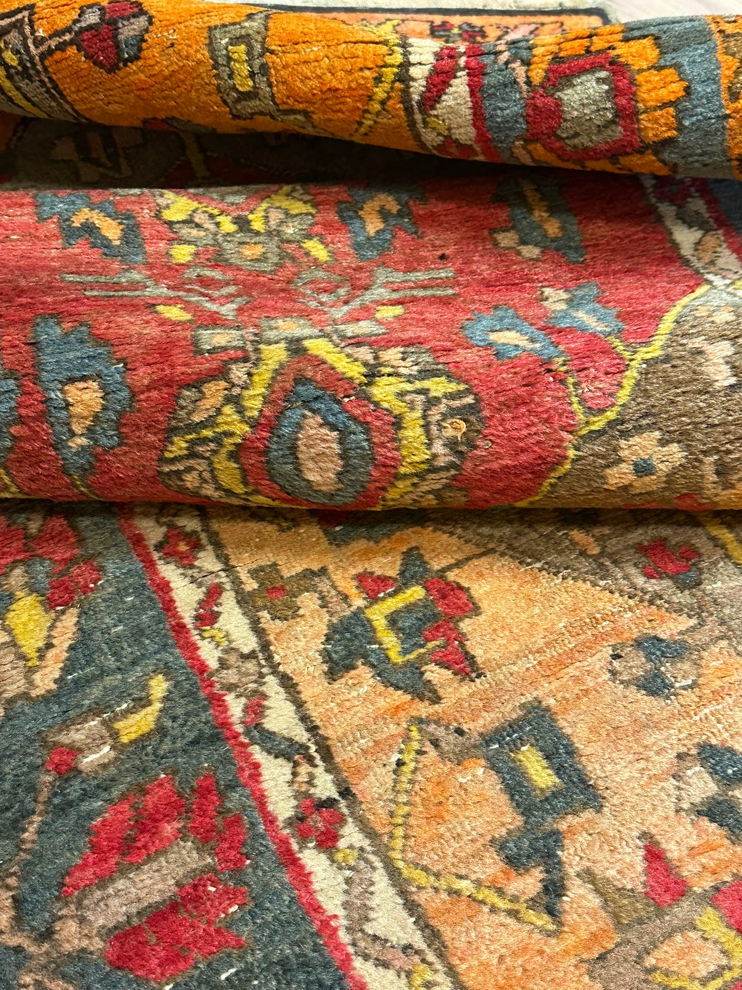 Orientteppich handgeknüpft 295x95 cm antik Bidjar