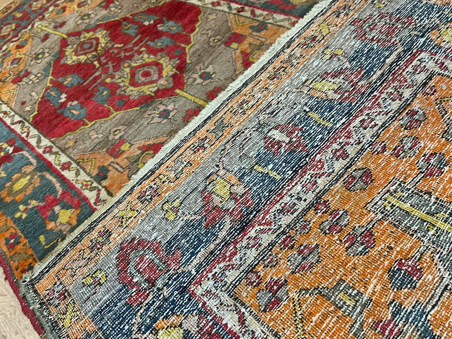 Orientteppich handgeknüpft 295x95 cm antik Bidjar