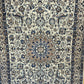 Orientteppich handgeknüpft 217x129 cm Nain mit Seide
