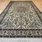 Orientteppich handgeknüpft 217x129 cm Nain mit Seide