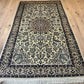 Orientteppich handgeknüpft 217x129 cm Nain mit Seide