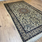 Orientteppich handgeknüpft 217x129 cm Nain mit Seide